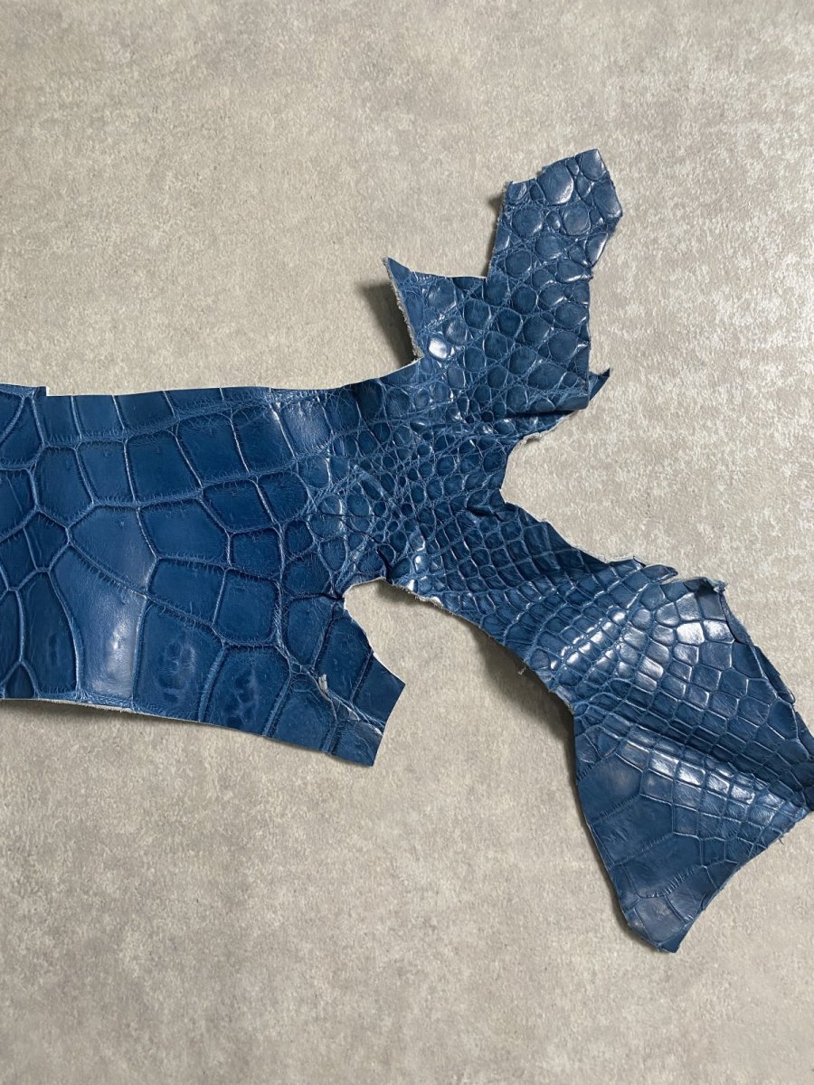 画像4: クロコダイル　ハギレ　エキゾチックレザー (4)