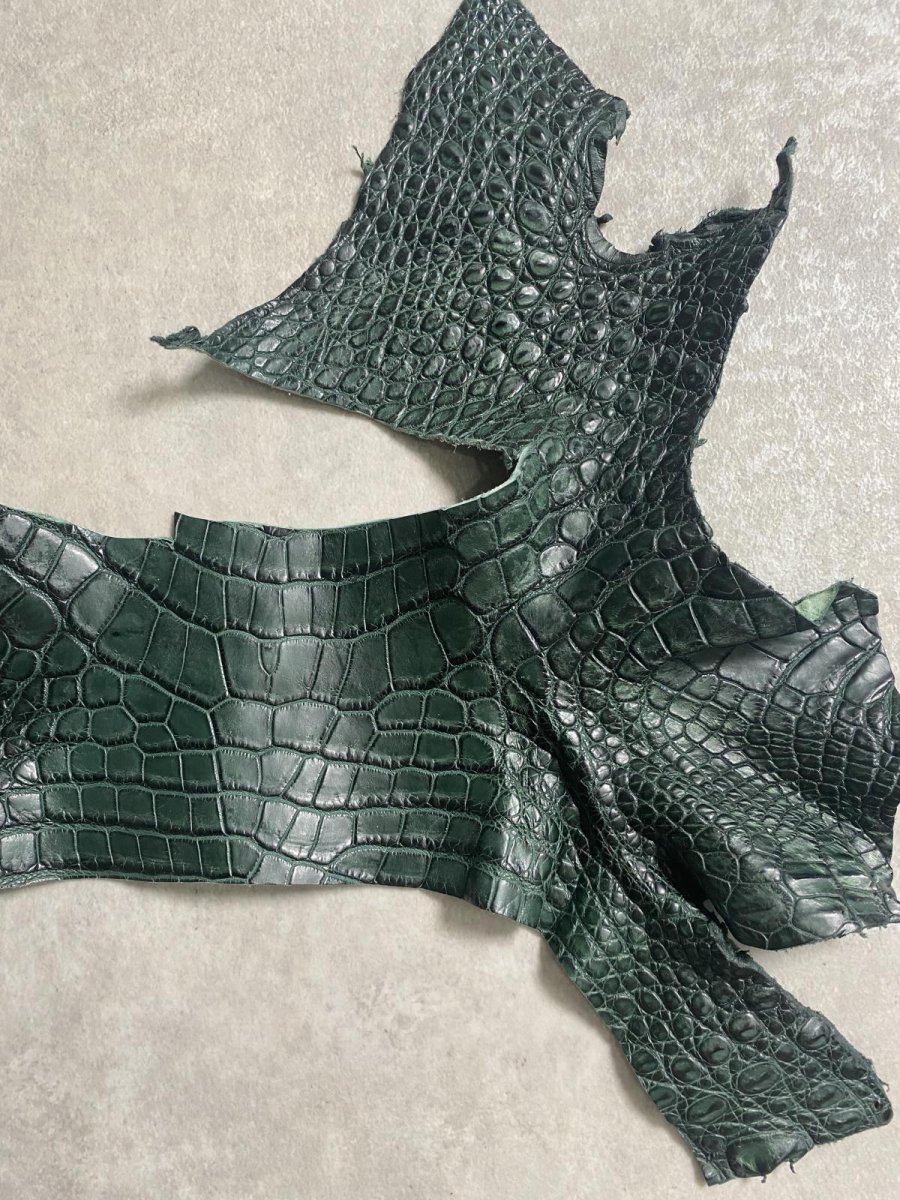 画像5: クロコダイル　ハギレ　エキゾチックレザー (5)