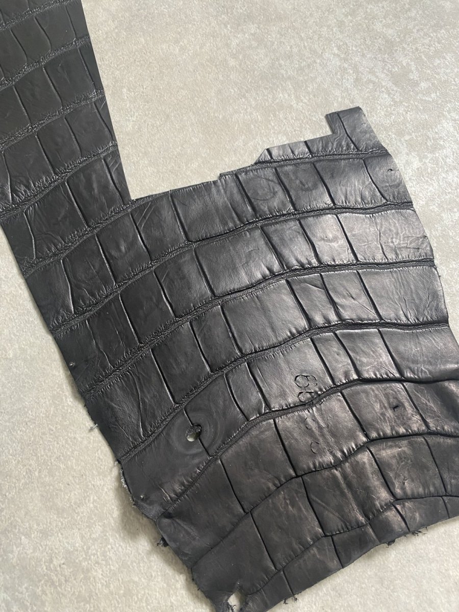 画像3: クロコダイル　ハギレ　エキゾチックレザー (3)