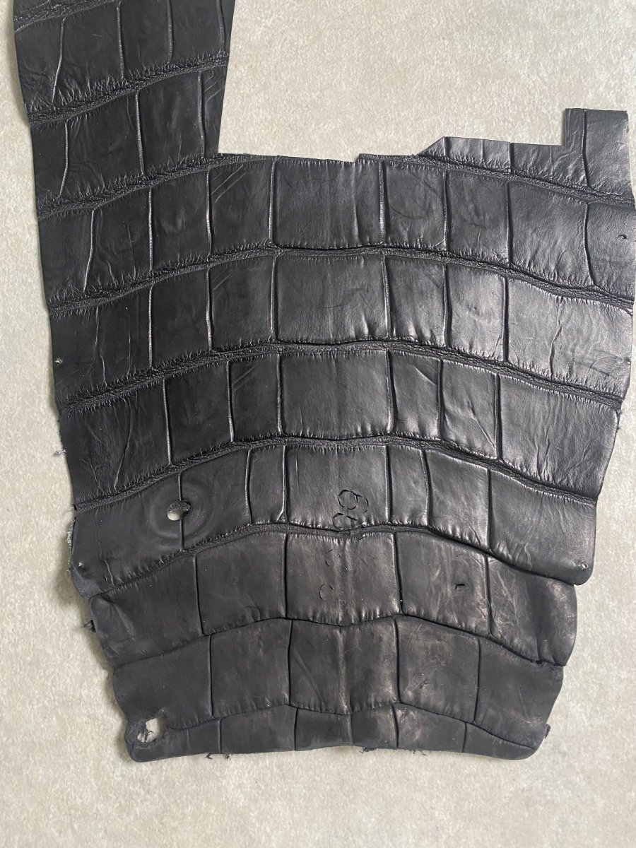 画像4: クロコダイル　ハギレ　エキゾチックレザー (4)