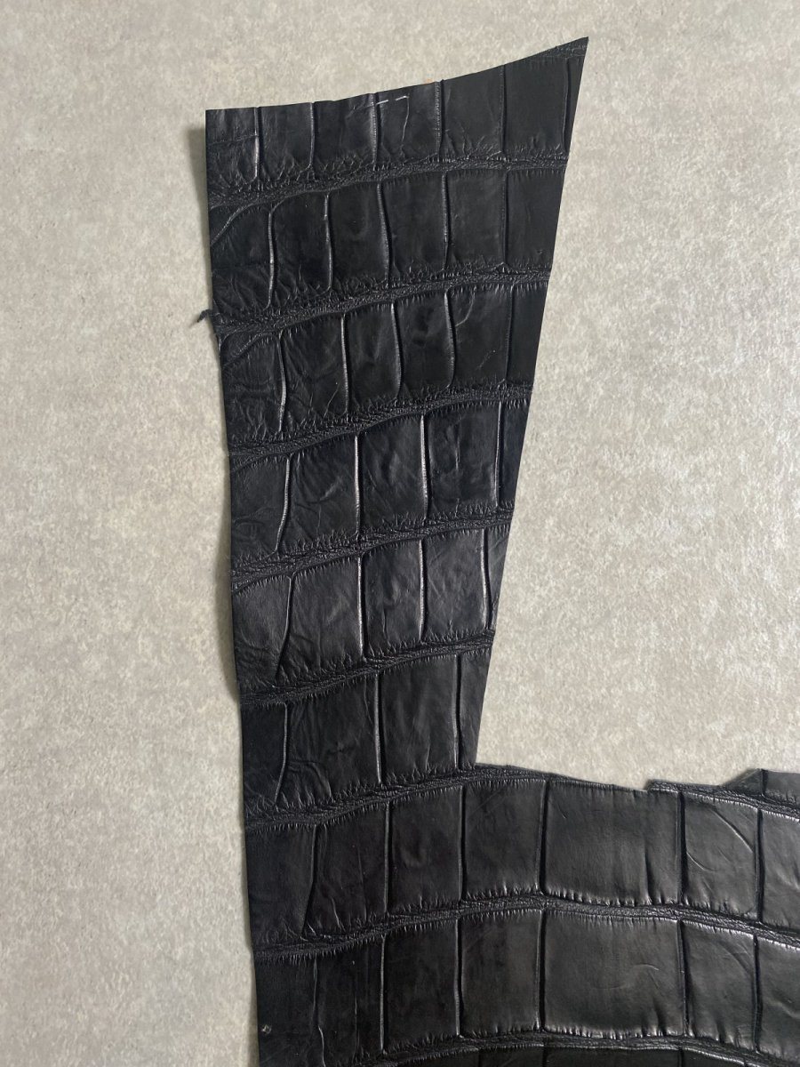画像5: クロコダイル　ハギレ　エキゾチックレザー (5)