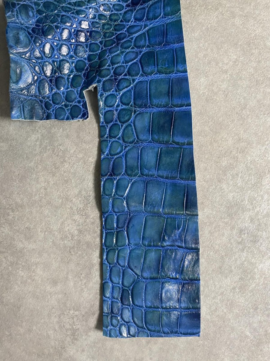 画像5: クロコダイル　はぎれ　エキゾチックレザー (5)