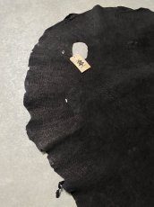 画像2: 【お客様専用品】エレファントレザー　ブラック　ゾウ革　象革　耳　ミミ (2)