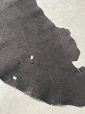 画像4: 【お客様専用品】エレファントレザー　ブラック　ゾウ革　象革　耳　ミミ (4)