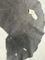 画像5: 【お客様専用品】エレファントレザー　ブラック　ゾウ革　象革　耳　ミミ (5)