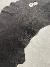 画像6: 【お客様専用品】エレファントレザー　ブラック　ゾウ革　象革　耳　ミミ (6)