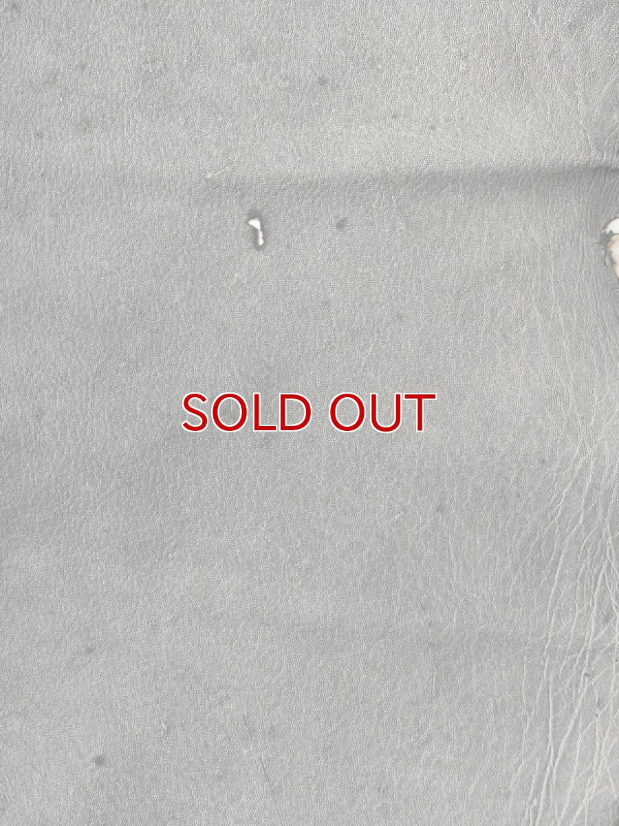 画像2: エレファントレザー　グレー　ゾウ革　象革　耳　ミミ　エキゾチックレザー (2)