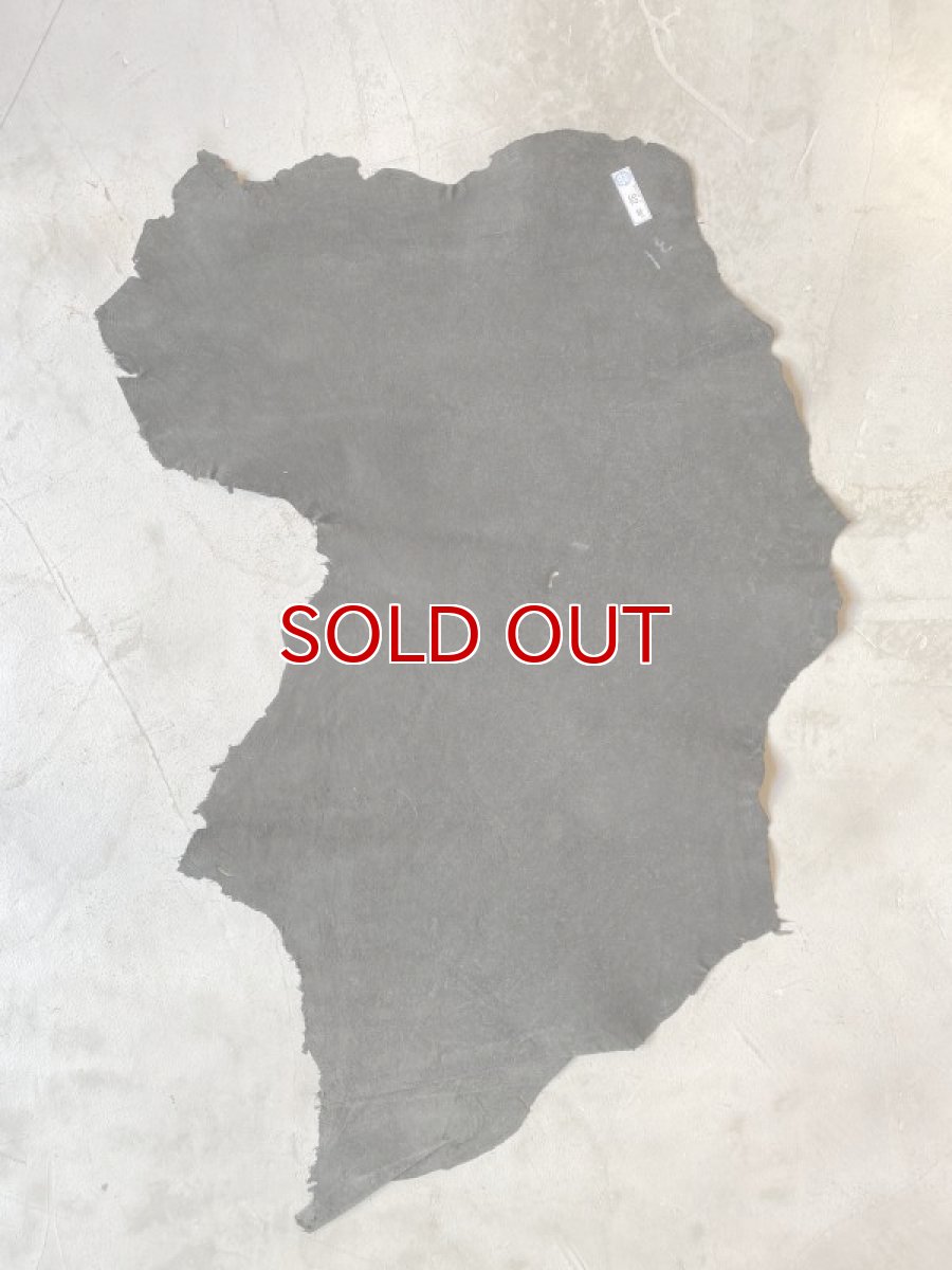 画像3: エレファントレザー　グレー　ゾウ革　象革　耳　ミミ　エキゾチックレザー (3)