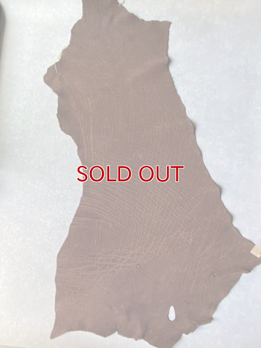 画像7: エレファントレザー　ブラウン　ゾウ革　象革　エキゾチックレザー (7)