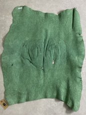 画像9: エレファント　グリーン　ゾウ革　象革　エキゾチックレザー (9)