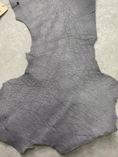 画像3: エレファントレザー　グレー　ゾウ革　象革　エキゾチックレザー (3)