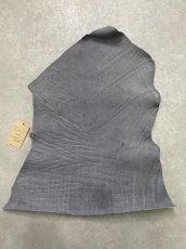 画像1: エレファントレザー　グレー　ゾウ革　象革　エキゾチックレザー (1)