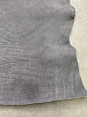 画像5: エレファントレザー　グレー　ゾウ革　象革　エキゾチックレザー (5)