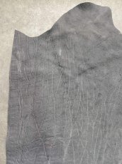 画像2: エレファントレザー　グレー　ゾウ革　象革　エキゾチックレザー (2)
