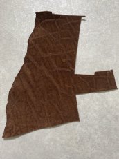 画像1: エレファントレザー　ブラウン　ゾウ革　象革　エキゾチックレザー　ハギレ (1)