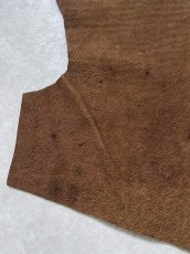 画像6: エレファントレザー　耳　ブラウン　ゾウ革　象革　エキゾチックレザー　ハギレ (6)