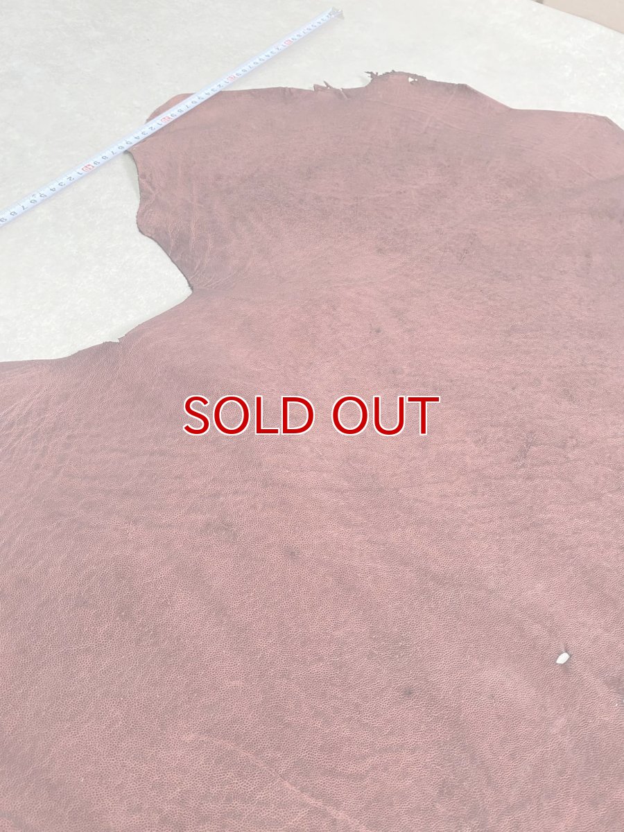 画像3: エレファントレザー　ボルドー　ゾウ革　象革　耳　エキゾチックレザー (3)