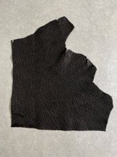 画像1: エレファントレザー　ブラック　ゾウ革　象革　エキゾチックレザー (1)