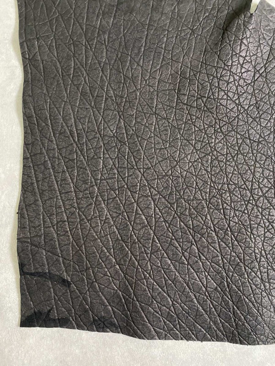 画像6: エレファントレザー　ブラック　ゾウ革　象革　エキゾチックレザー (6)