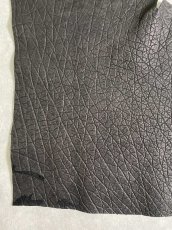 画像6: エレファントレザー　ブラック　ゾウ革　象革　エキゾチックレザー (6)