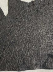 画像3: エレファントレザー　ブラック　ゾウ革　象革　エキゾチックレザー (3)