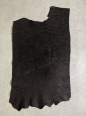 画像1: エレファントレザー　ブラック　ゾウ革　象革　エキゾチックレザー (1)