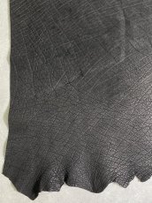 画像7: エレファントレザー　ブラック　ゾウ革　象革　エキゾチックレザー (7)