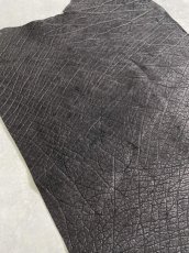 画像2: エレファントレザー　ブラック　ゾウ革　象革　エキゾチックレザー (2)