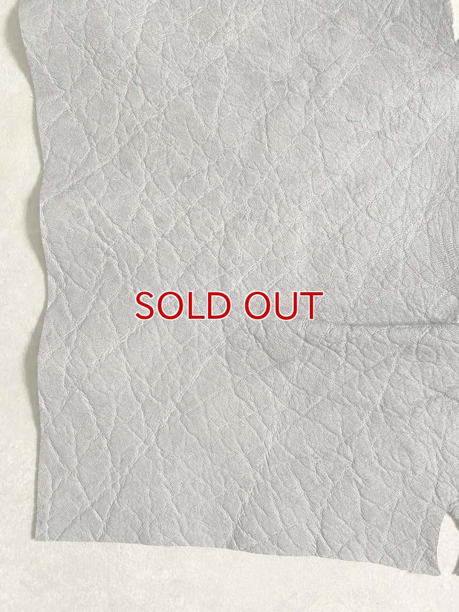 画像4: エレファントレザー　グレー　ゾウ革　象革　エキゾチックレザー (4)