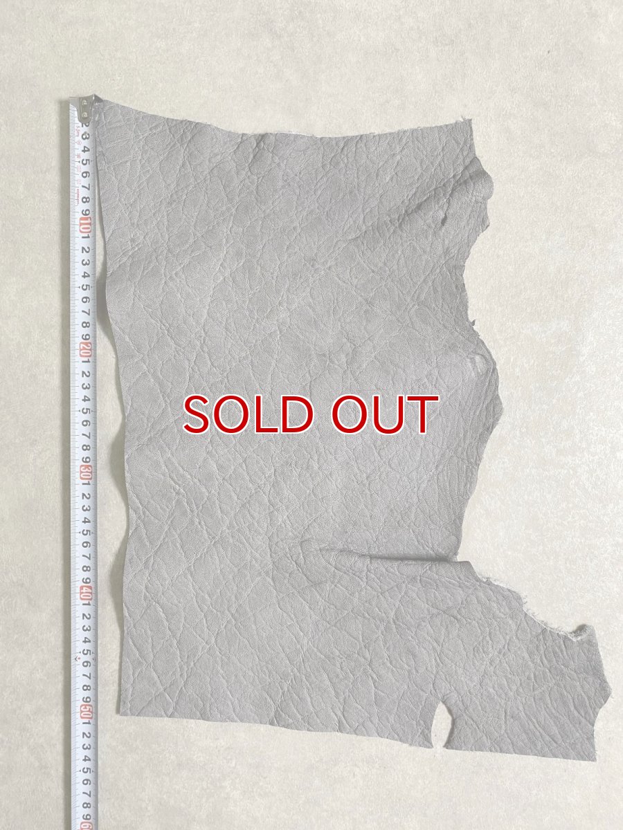 画像7: エレファントレザー　グレー　ゾウ革　象革　エキゾチックレザー (7)