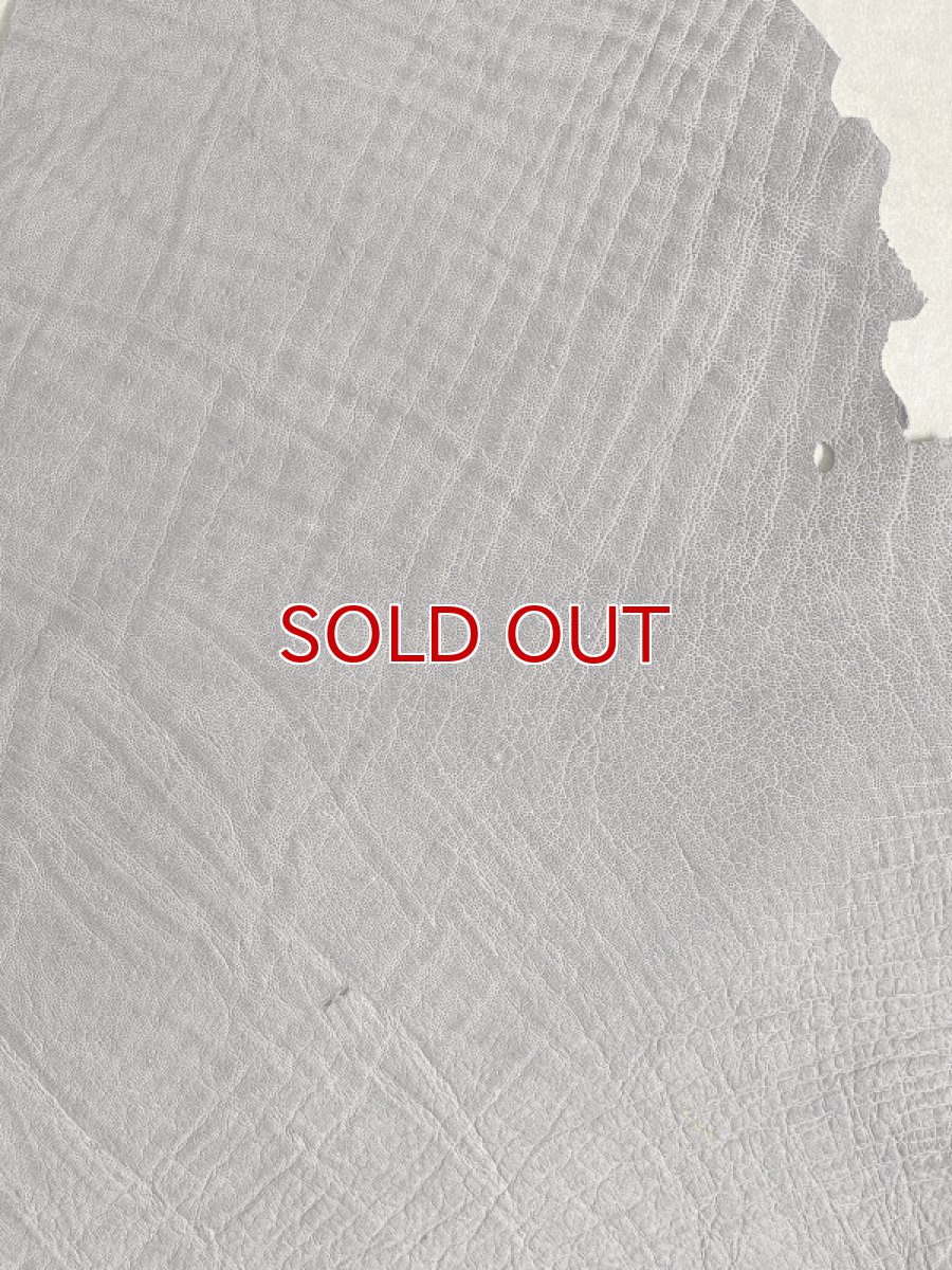 画像4: エレファントレザー　グレー　ゾウ革　象革　エキゾチックレザー (4)