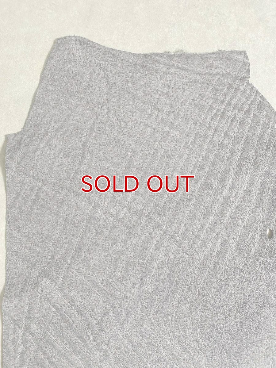 画像5: エレファントレザー　グレー　ゾウ革　象革　エキゾチックレザー (5)