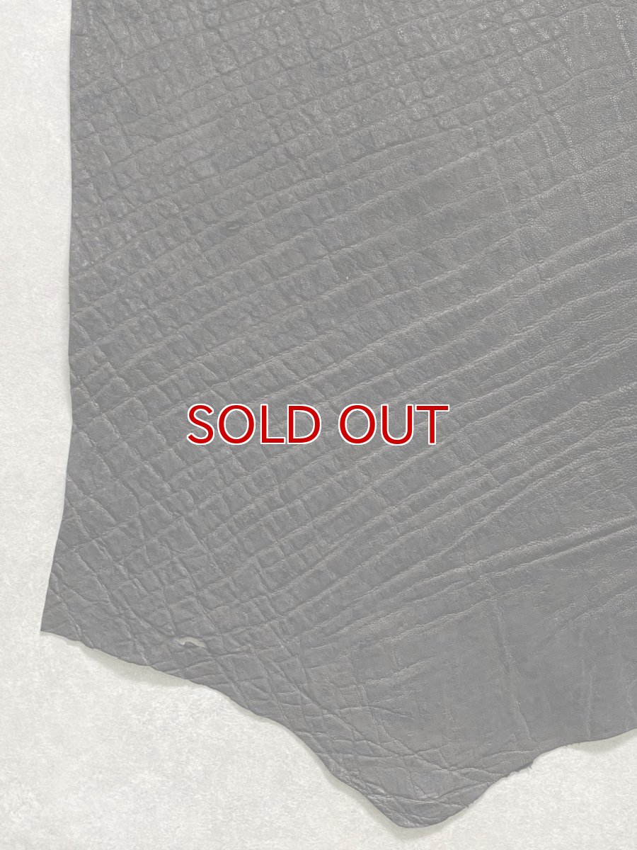 画像3: エレファントレザー　ブラック　ゾウ革　象革　エキゾチックレザー (3)