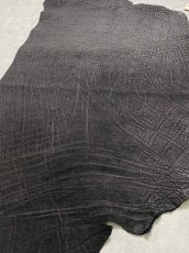 画像6: エレファントレザー　ブラック　ゾウ革　象革　エキゾチックレザー (6)