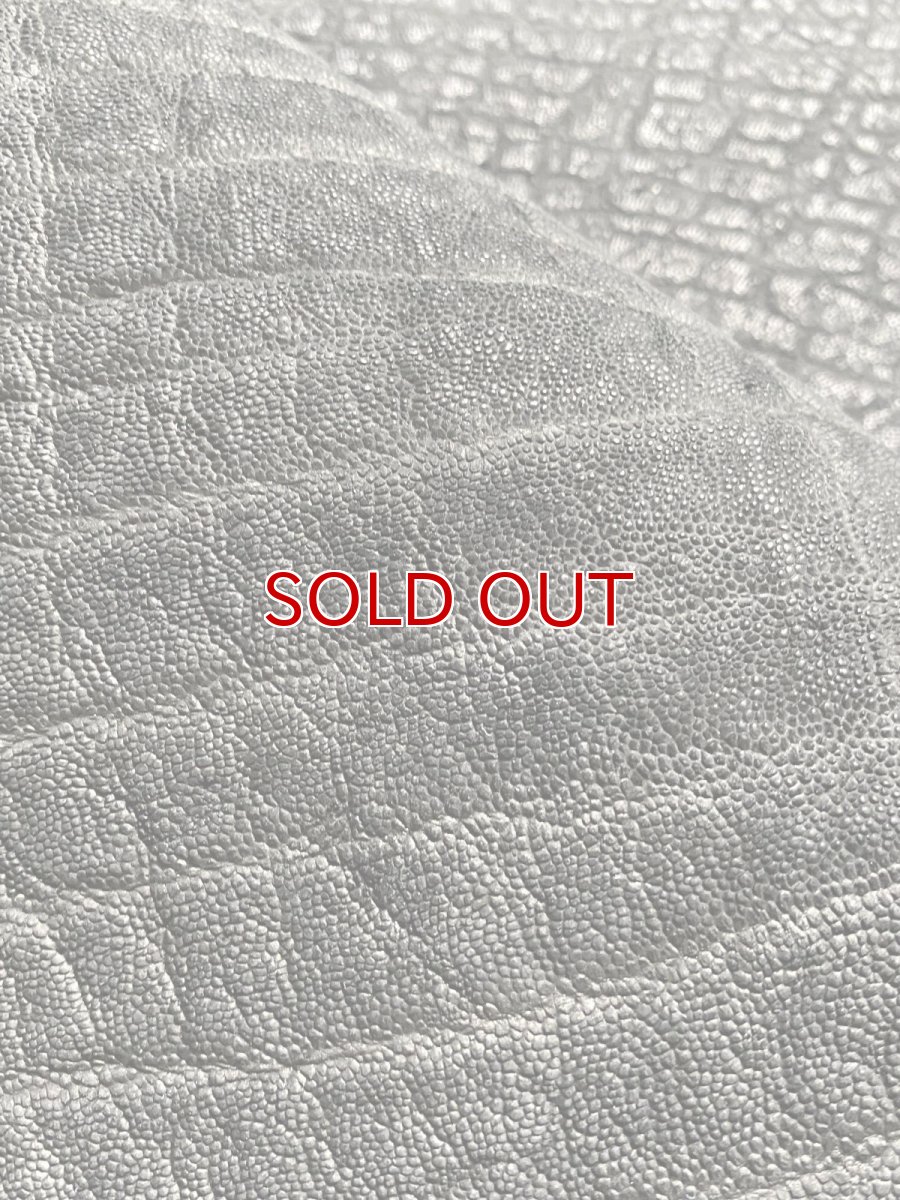 画像7: エレファントレザー　ブラック　ゾウ革　象革　エキゾチックレザー (7)