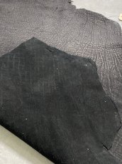 画像8: エレファントレザー　ブラック　ゾウ革　象革　エキゾチックレザー (8)