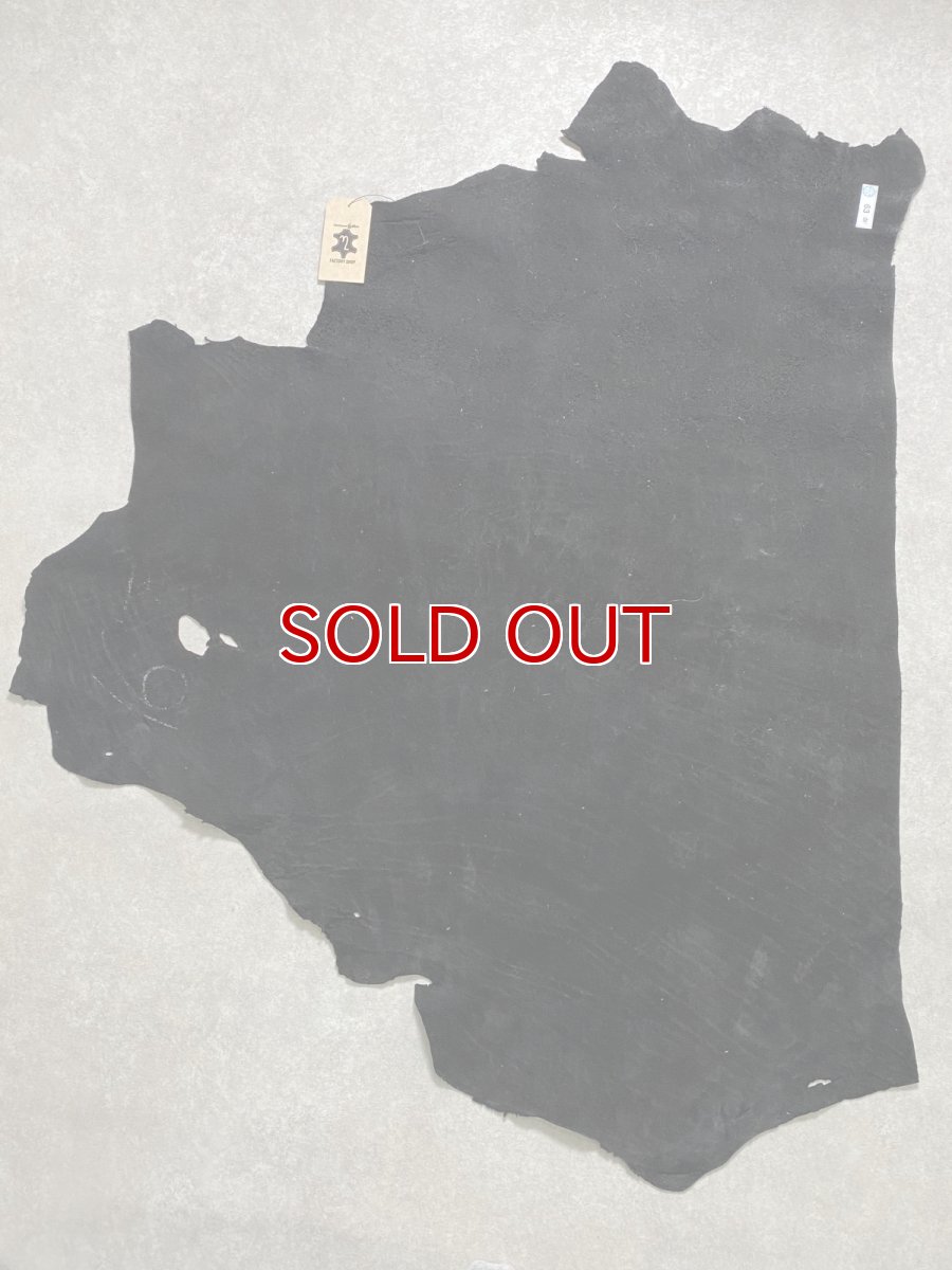 画像9: エレファントレザー　ブラック　ゾウ革　象革　エキゾチックレザー (9)