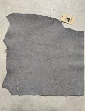 画像1: エレファントレザー　グレー　ゾウ革　象革　エキゾチックレザー (1)