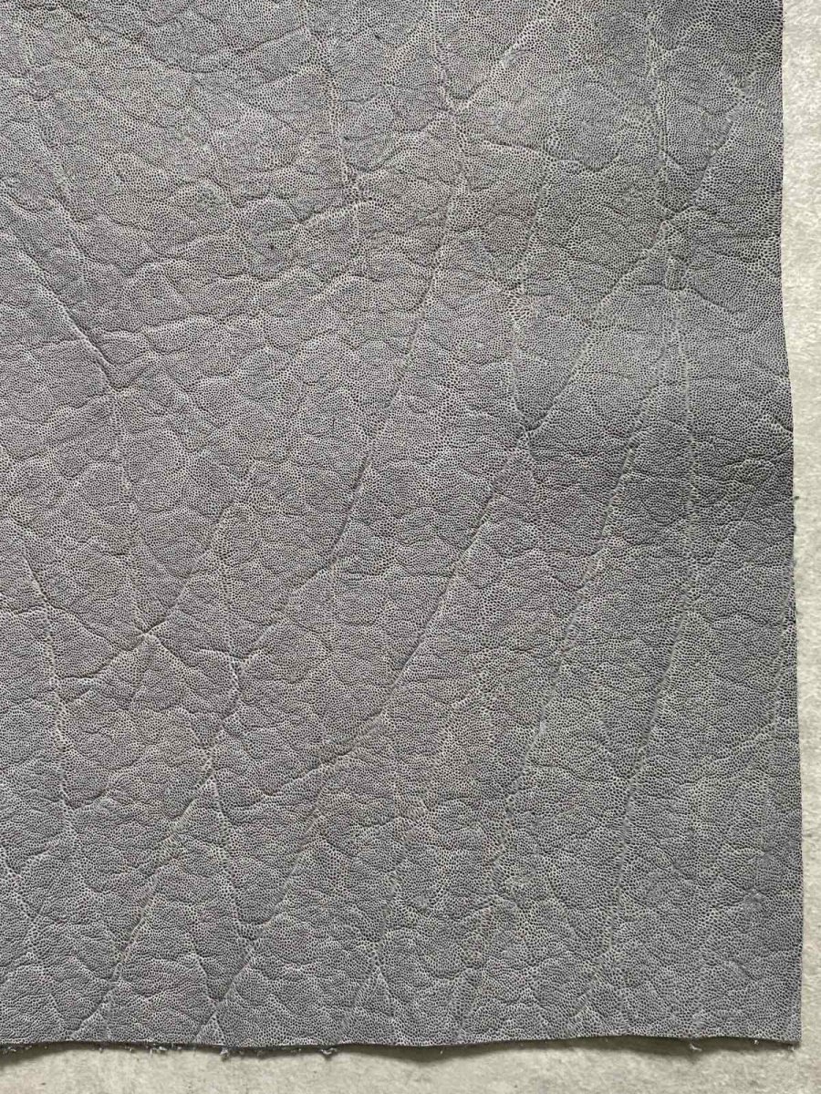 画像5: エレファントレザー　グレー　ゾウ革　象革　エキゾチックレザー (5)