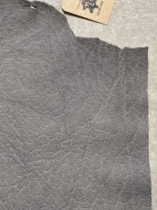 画像3: エレファントレザー　グレー　ゾウ革　象革　エキゾチックレザー (3)