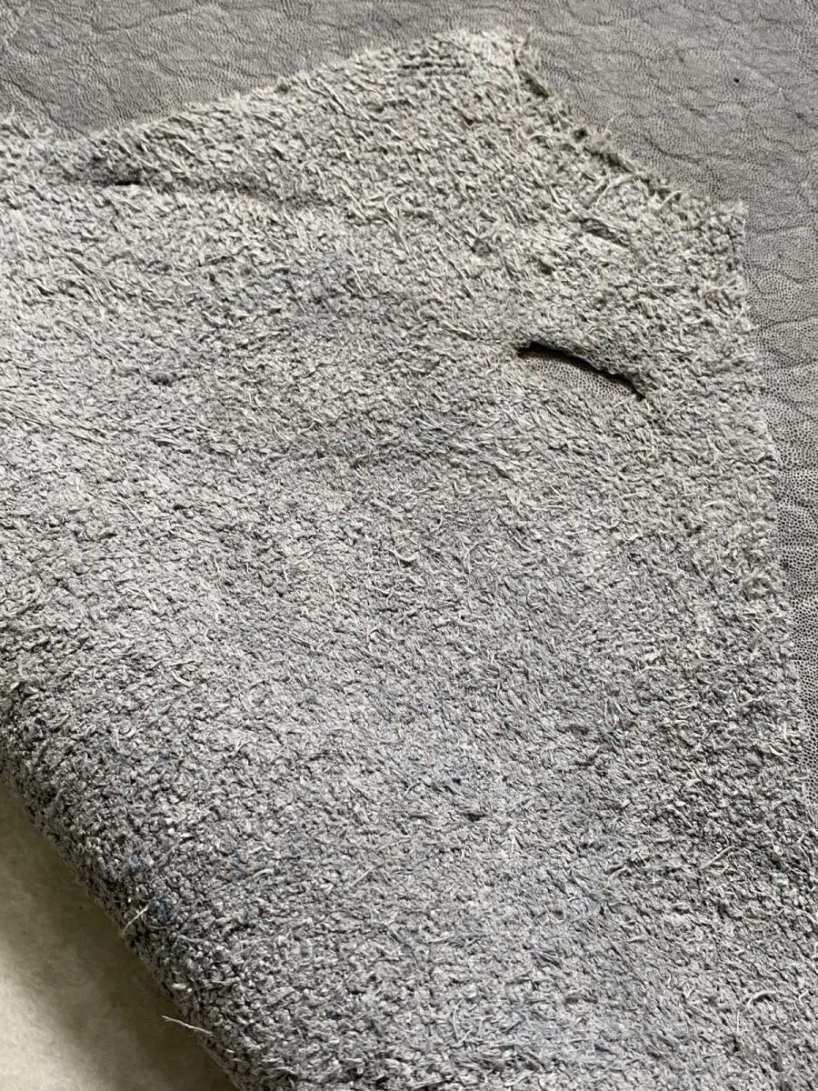 画像8: エレファントレザー　グレー　ゾウ革　象革　エキゾチックレザー (8)