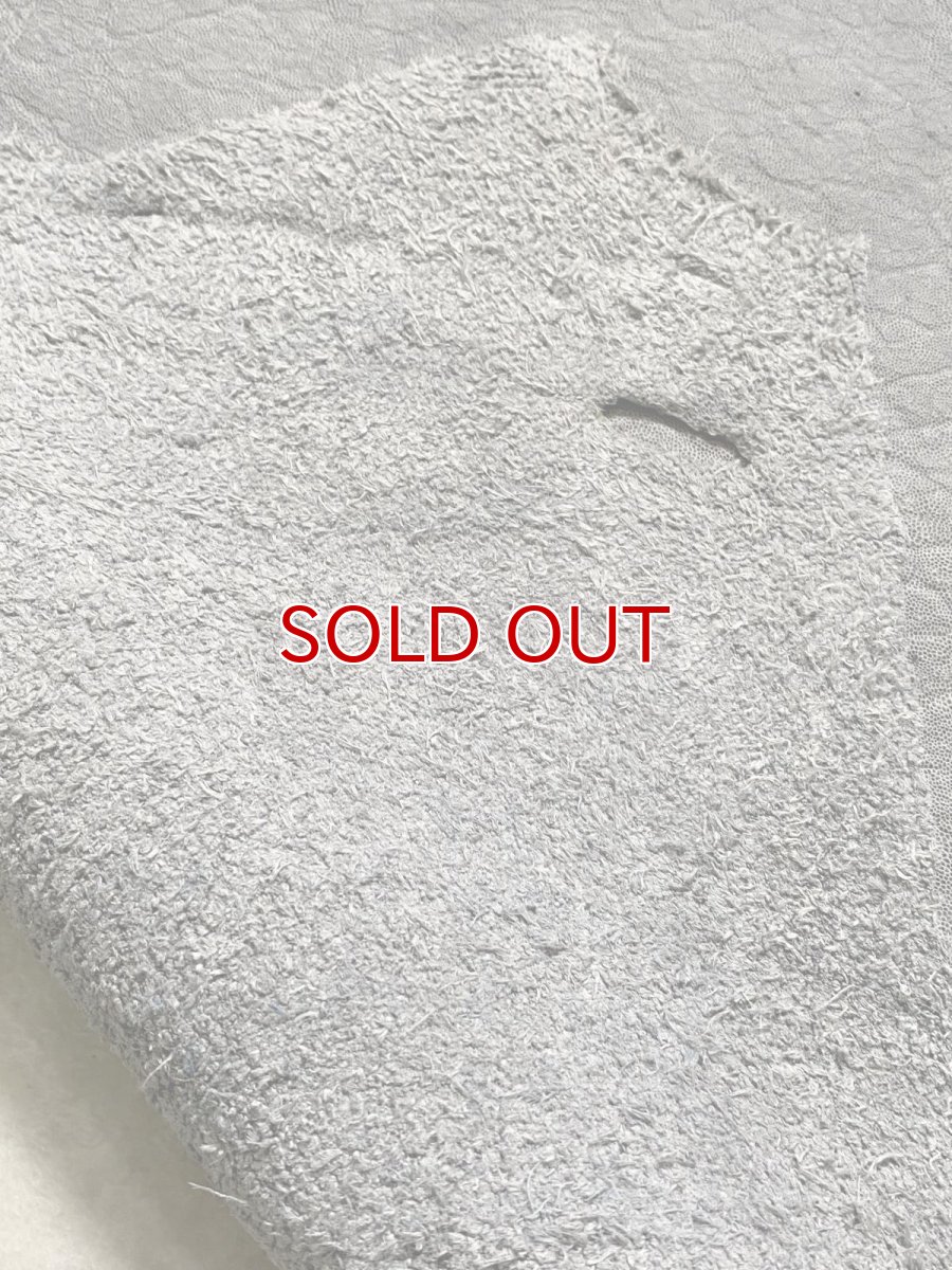 画像8: エレファントレザー　グレー　ゾウ革　象革　エキゾチックレザー (8)