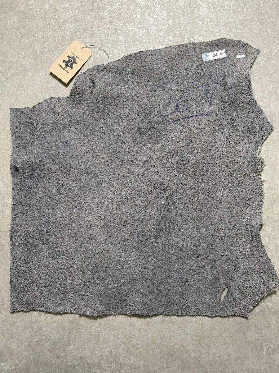 画像9: エレファントレザー　グレー　ゾウ革　象革　エキゾチックレザー (9)