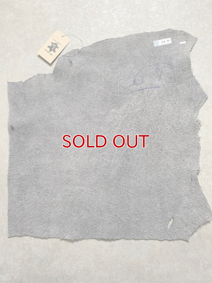 画像9: エレファントレザー　グレー　ゾウ革　象革　エキゾチックレザー (9)