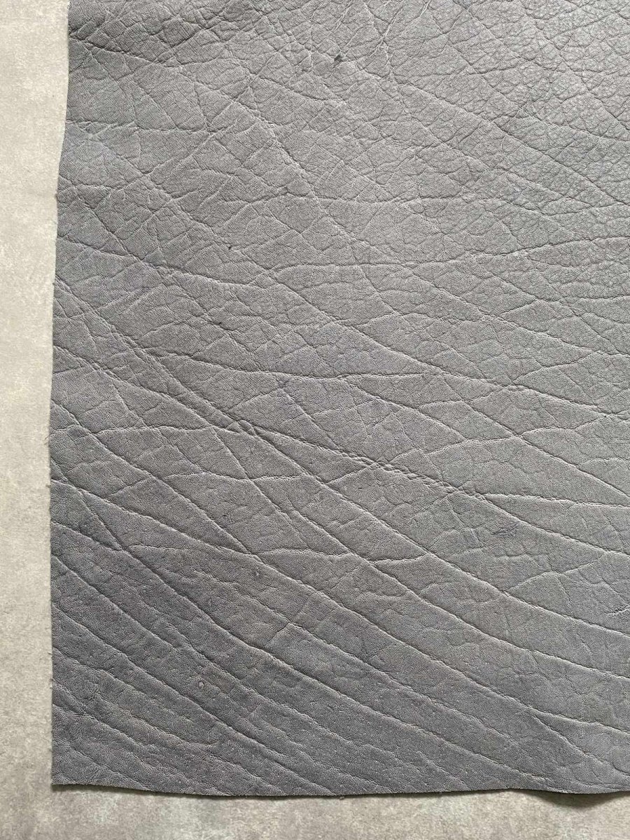画像4: エレファントレザー　グレー　ゾウ革　象革　エキゾチックレザー (4)