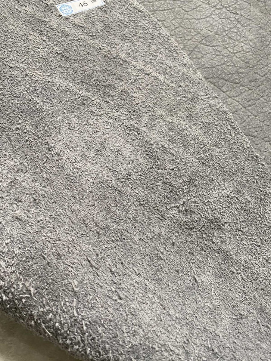 画像8: エレファントレザー　グレー　ゾウ革　象革　エキゾチックレザー (8)