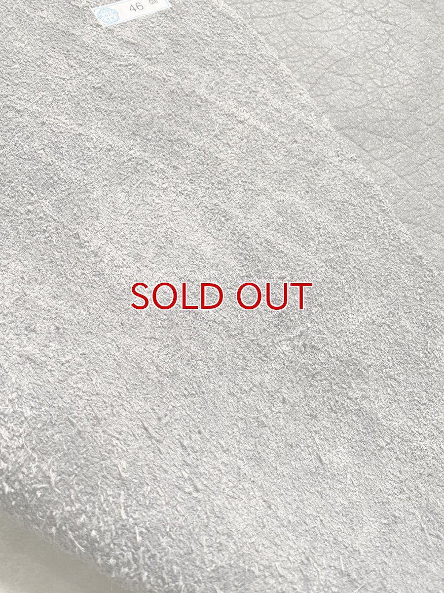 画像8: エレファントレザー　グレー　ゾウ革　象革　エキゾチックレザー (8)