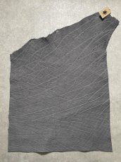 画像1: エレファントレザー　グレー　ゾウ革　象革　エキゾチックレザー (1)