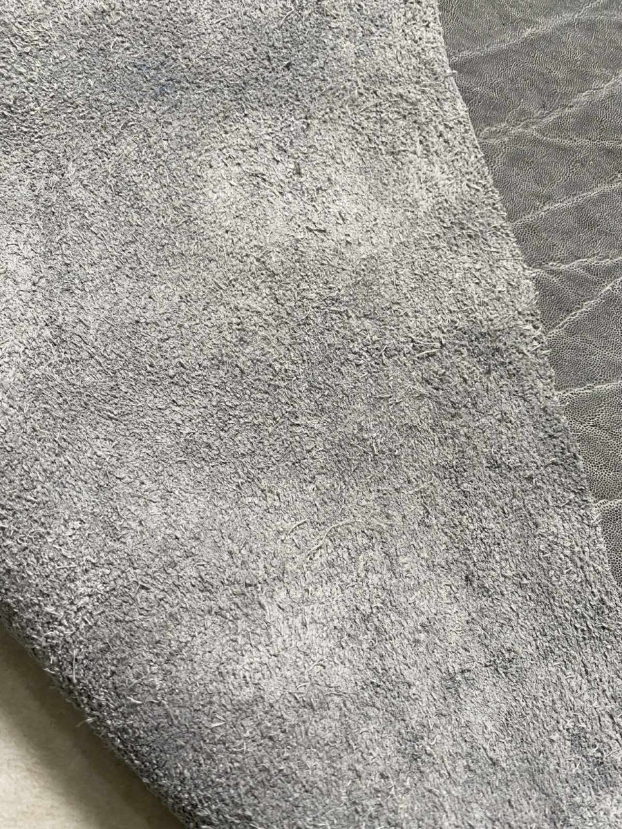 画像8: エレファントレザー　グレー　ゾウ革　象革　エキゾチックレザー (8)