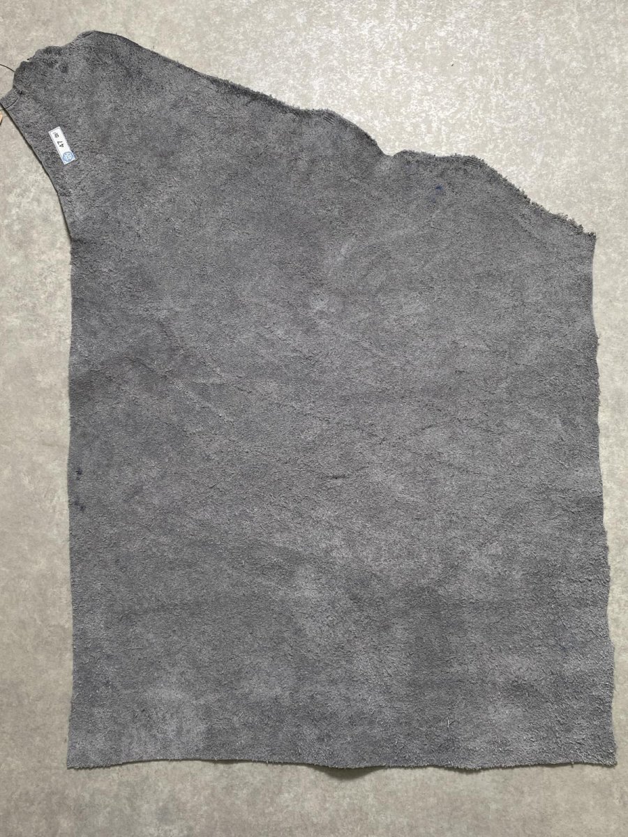 画像9: エレファントレザー　グレー　ゾウ革　象革　エキゾチックレザー (9)